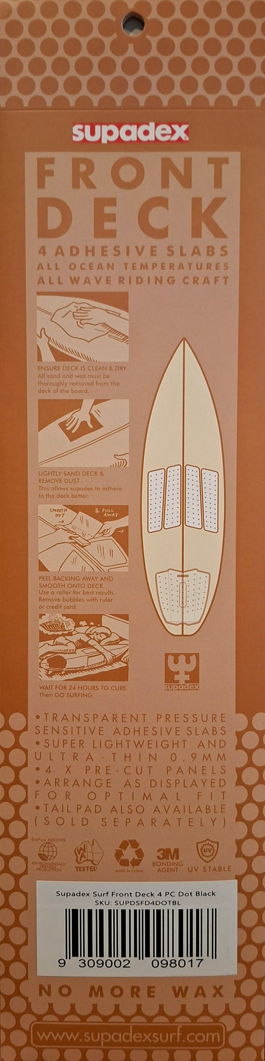 Supadex Front Deck 4pcs (0.9mm) Black