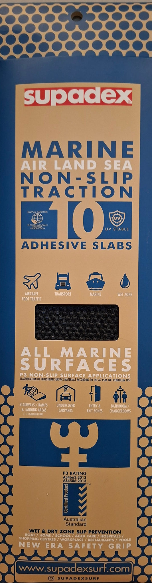 Marine Traction Pads 10pcs (0.9mm) Black